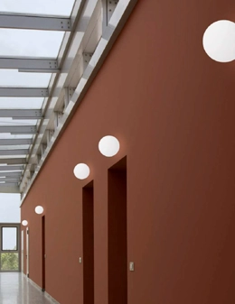 Oh! plafoniera a sfera da esterno a led